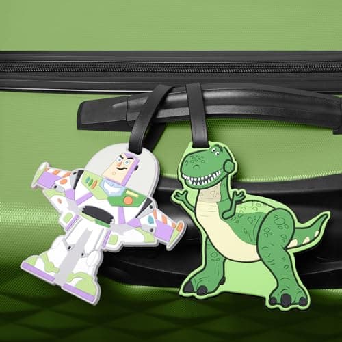 Disney Toy Story Buzz & Rex Green, White & Purple 2 piece Luggage Tags VT700654L.NX — view 2