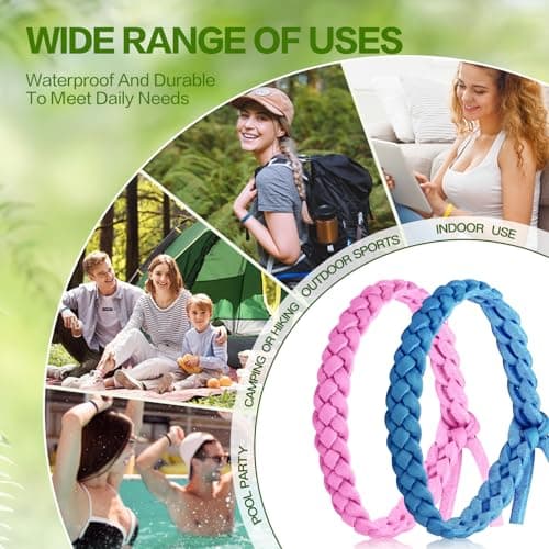 Asddage Mosquito Repellent Bracelet 12 Pack, Natural DEET-Free — view 5