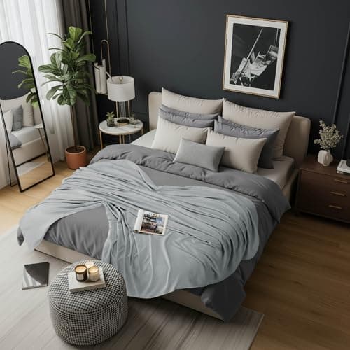 Utopia Bedding Waffle Weave Summer Blanket, (Cool Grey, Queen - 228x228 cm) — view 2