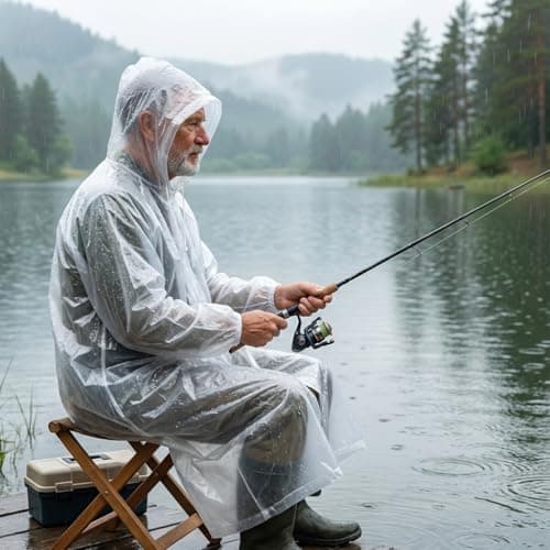 YESAH 5 Pack Disposable Rain Ponchos,Waterproof Raincoats for Adult — view 3