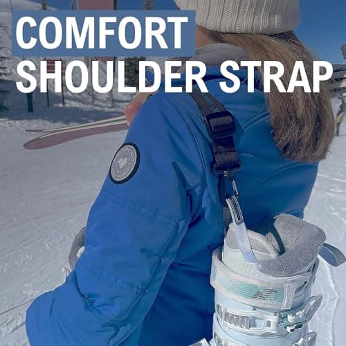 StoreYourBoard Ski and Snowboard Boot Carrier, Adjustable Shoulder Strap, 2 Pack — view 3