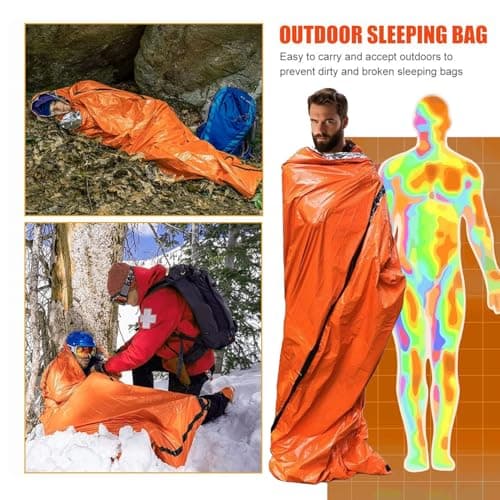 Emergency Thermal Sleeping Bag & Bivvy Sack – Compact Shelter for Outdoor Adventures & Survival Situations — view 4