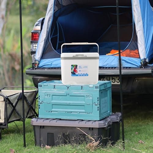 Portable Cooler Box 6 L White PP for Camping and Road Trips — view 4