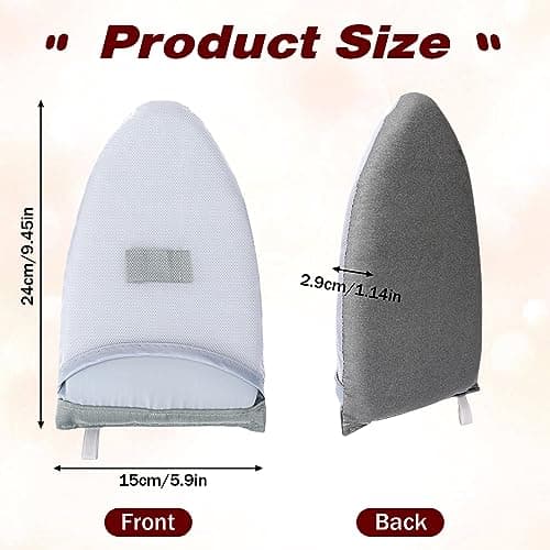 Travel Glove Ironing Board, Garment Steamer Ironing Gloves Portable Steamer Gloves Handheld Iron Board Anti-Steam Mitt for Home & Kitchen Standing Hanging Handheld Garment Accessories, Heat Resistant — view 3