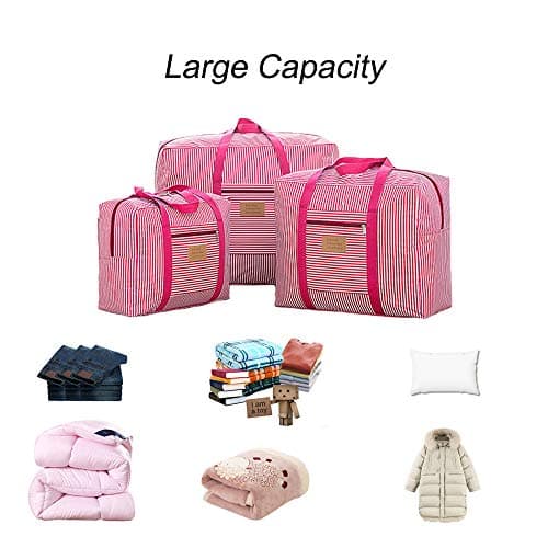 Waterproof Thick Large Storage Bag 600D Oxford Organizer (Rose, Medium) — view 5