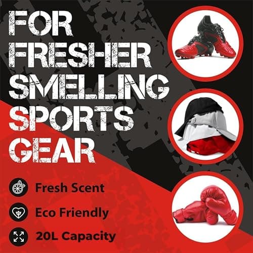 Defiance Fresh Deodorising Kit Bag – As Seen on Dragons' Den, Large 20L Capacity, Bamboo Charcoal Odour Eliminator, Fresh Lemon Scent, Moisture Control,Adjustable Backpack for Sports Gear,Gym Clothes — view 2
