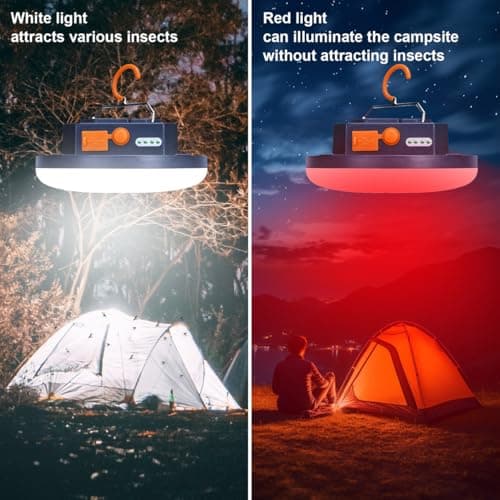 Rechargeable 3000LM Red Light Camping Light Tent Camping Lantern Fishing Lantern — view 3