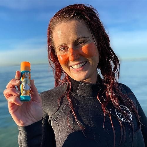 Sun Zapper Zinc Stick - Orange Colour Sunblock SPF50+ Zinc Oxide Sunscreen Stick for Face Mineral Sun Cream Made in Australia — view 4