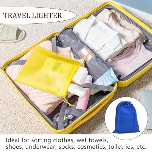SYEYCW 8 Pcs Shoe Bags, Small Drawstring Bag, Portable Cloth Pouch, Travel Storage Bag, Multifunctional Shoe Storage Bags for Men and Women Travel Accessories, for Toy Shoes Boots High Heel Socks — view 5
