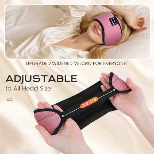 LC-dolida Bluetooth Eye Mask, Total Blackout Sleeping Headphones for Travel — view 5