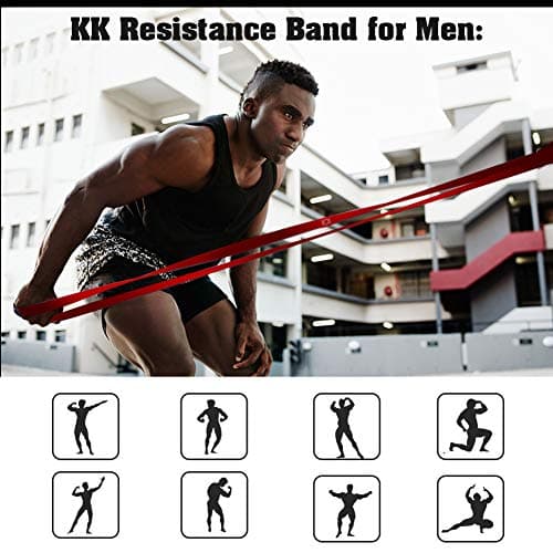 KK Resistance Bands Set, Pull Up Resistance Bands For Men And Women, Fitness Exercise Bands, Resistance Workout Bands In A Variety Of Strengths. (Yellow: 5 – 15 lbs) — view 6