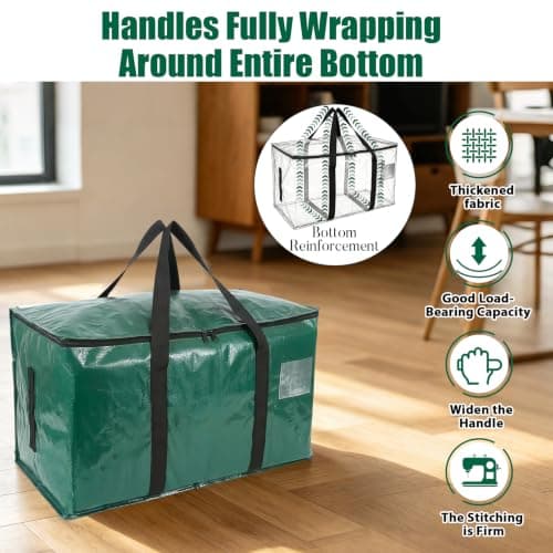 ZFWDSY Moving Bags 93 L,4-Pack Storage Bags Moving Boxes Alternatives — view 4