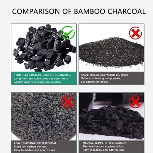 MEGAROOM Bamboo Air Purifying Bags 10 x 100g - Natural Air Freshener - Activated Charcoal Odour Absorber - Activated Charcoal Bag - Natural Car Air Freshener, Shoe Deodoriser, Home, Pet, Closet Odour — view 4