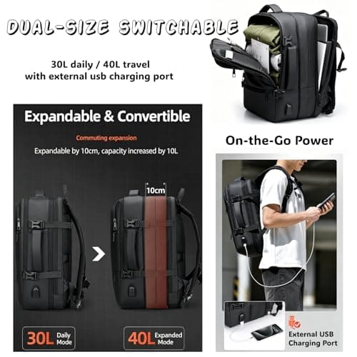 Anti-theft Cabin Bags with Combination Lock, Easyjet Cabin Bag 45x36x20 — view 3