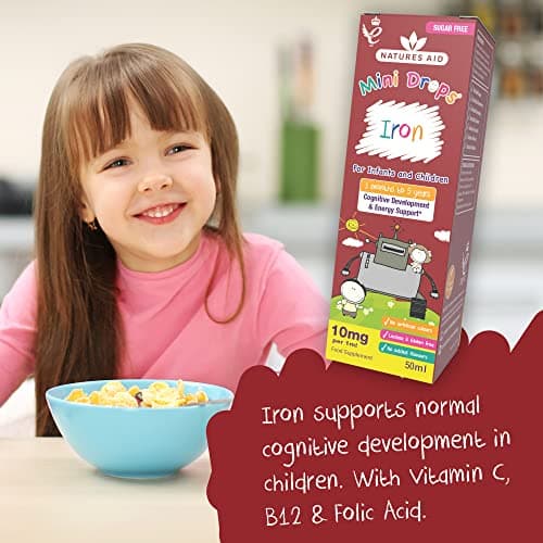 Natures Aid Mini Drops Iron Supplement for Kids & Children - 50ml — view 2