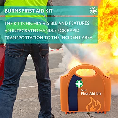 Reliance Medical First Aid Kit Standard Burn Aid Kit in Aura Box - Includes Gel Soaked Dressings, Ideal for Treating Burns, Scalds, Sunburn, Complete Dressing Kit for Emergency Care — view 5