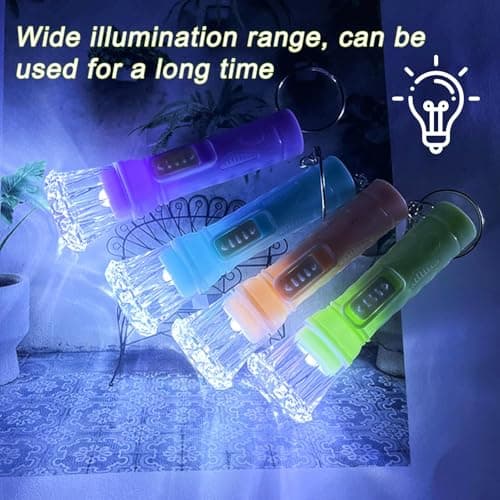 WrteEase Mini LED Keychain Torches, Small Flashlight Pocket Keyring Torch — view 5