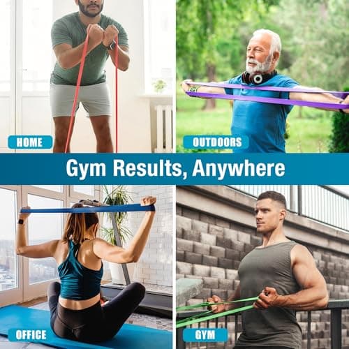Beenax Resistance Bands Pull Up Set, 5 Levels Exercise Bands Men Women for Calisthenics, Powerlifting, Bodyweight Training, Stretching, Mobility, Yoga, Pull Up Assistance Bands — view 6