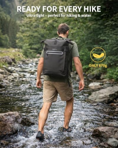 ECOHUB 30L Ultra-Light TPU Dry Bag Waterproof Backpack for Kayaking — view 5