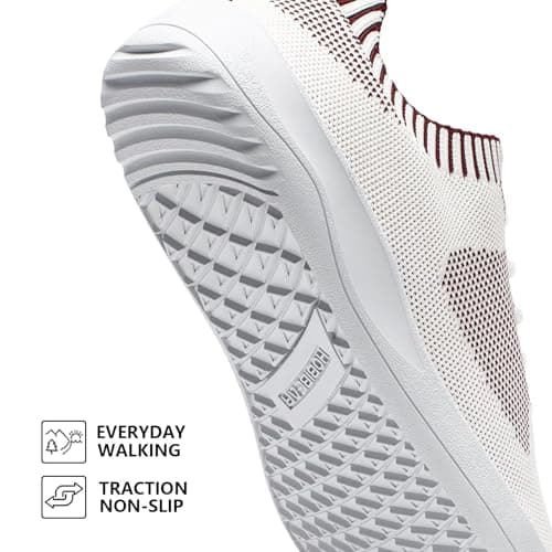 HOBIBEAR Women Barefoot Shoes Men Wide Toe Box Trail Running Mesh Trainers Breathable Comfortable Zero Drop Sole Minimalist for Outdoor Casual Daily Gym Travel Training Walking Red 6 — view 3