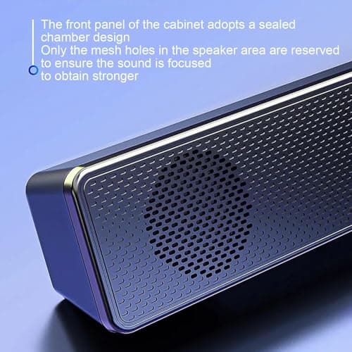 Sound Bar Home Theatre Wireless TV Soundbar, Slim Stereo Audio Speaker | Optical Surround Sound Bar Compact TV Speakers, Combo subwo — view 5