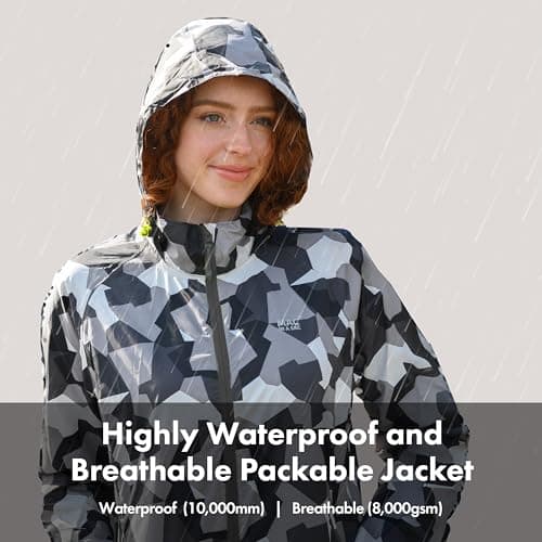 Mac in a Sac Origin II Waterproof Packable Jacket Unisex, White Camo, XXL — view 2