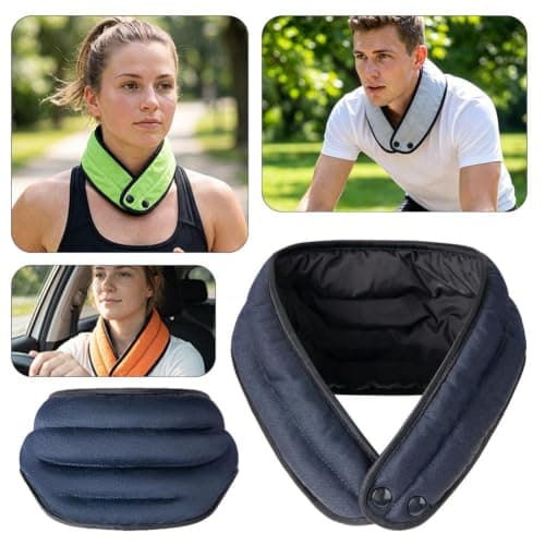 Cooling Towel, Lightweight & Reusable Water-activated Neck Cooling Wrap Cold Towels for Hot Weather Fast Relief 20+ Hours, Ice Bandana for Sports, Camping,Fishing, Outdoor Work, Beach Travel (Yellow) — view 2