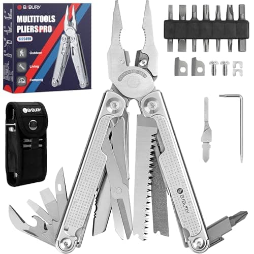 BIBURY Multitools, Multi Tool Foldable Pliers Screwdriver BI2049N Pro
