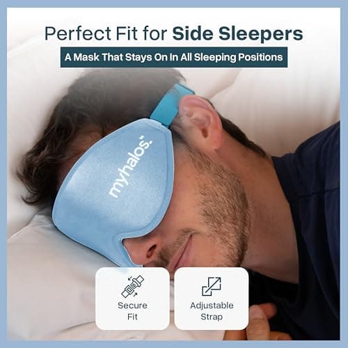 MyHalos Blackout Sleep Mask, Eye Mask for Sleeping, Zero Pressure, Travel — view 6