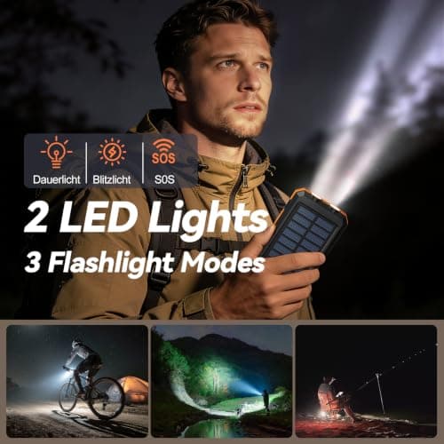 Vikeri Solar Power Bank 26800mAh, Portable Fast Charging — view 5