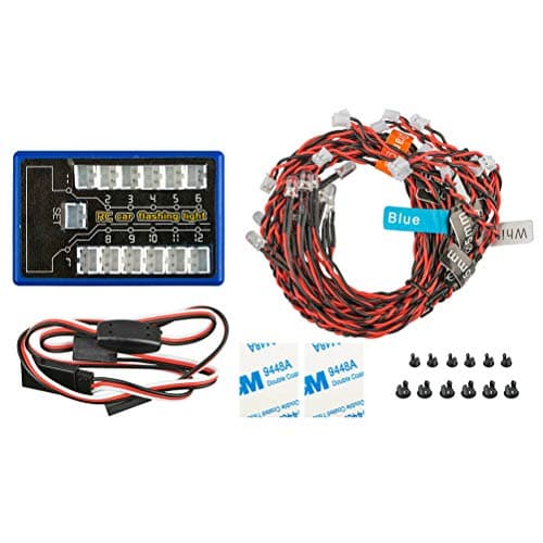 ibasenice Led Light Kit for Rc Model Car Rc Crawler Headlamp Replacement Lighting Modes