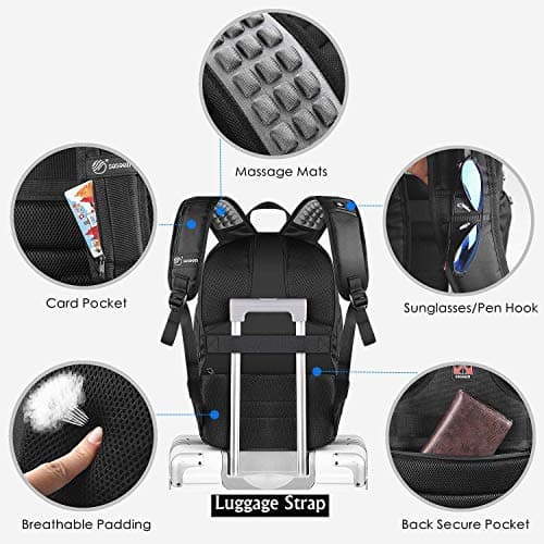 Laptop Backpack, Anti-Theft Business Travel Work Computer Rucksack with USB Charging Port, Large Lightweight College High School Bag for Boy Men Women (15.6inch) — view 4