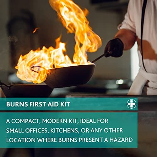 Reliance Medical First Aid Kit Standard Burn Aid Kit in Aura Box - Includes Gel Soaked Dressings, Ideal for Treating Burns, Scalds, Sunburn, Complete Dressing Kit for Emergency Care — view 6