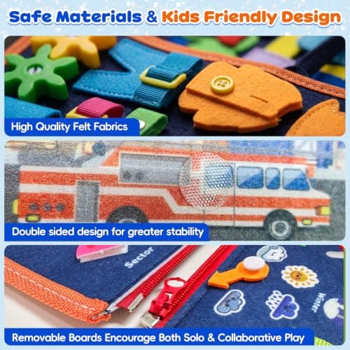 Montessori Busy Board, Busy Book, Sensory Toys for 1-3 Years Old Baby Gifts — view 5