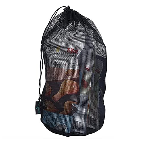 iBasingo 5-Pack Drawstring Mesh Bags Nylon Stuff Sack BVP05 — view 4