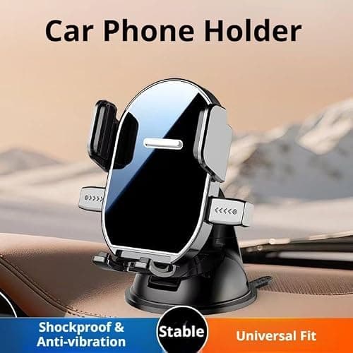 Car Phone Mount 360 Degree Rotatable Mechanical Auto Lock Holder — view 4