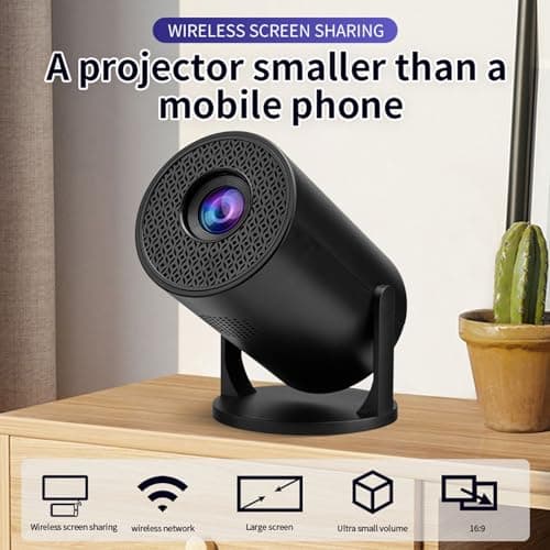 Mini Projector with WiFi and Bluetooth, 1080P Full HD Portable Projector, 270° Adjustable, Video Movie Projector for Android Laptop PC Smartphone — view 2