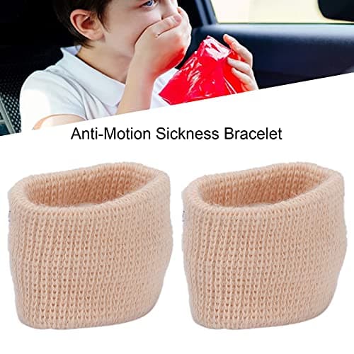 Motion Sickness Bands Nausea Relief Travel Wristbands Travel Motion Sickness Relief AntiNausea Wristband for Car or Sea Sickness(Skin Color) — view 2