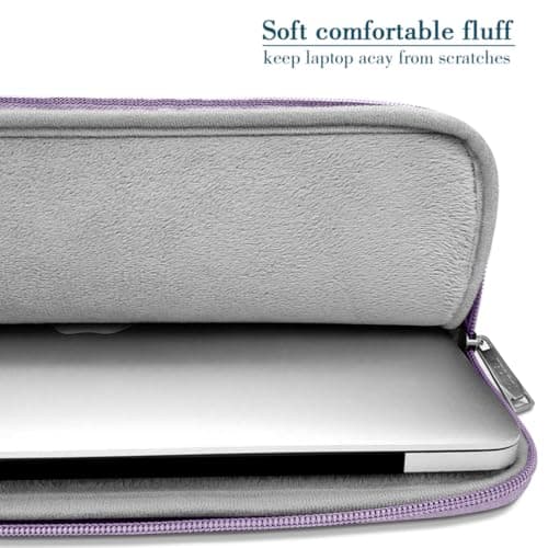 TECOOL 13.3 Inch Laptop Sleeve Protective Laptop Case 13 inch,Purple — view 4