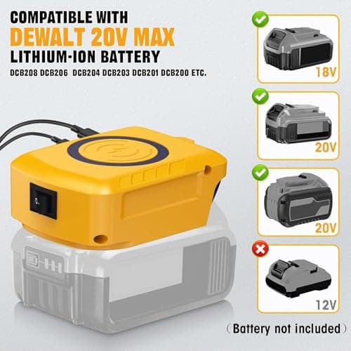 Wireless Battery Adapter compatible with DeWalt 18V/20V Batteries — view 4
