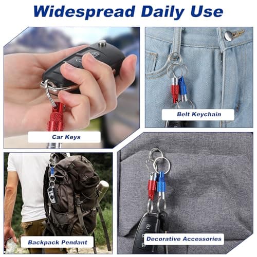 guduling 3Pcs Pull Apart Key Rings,3 Color Quick Release Keyring,Aluminum — view 4