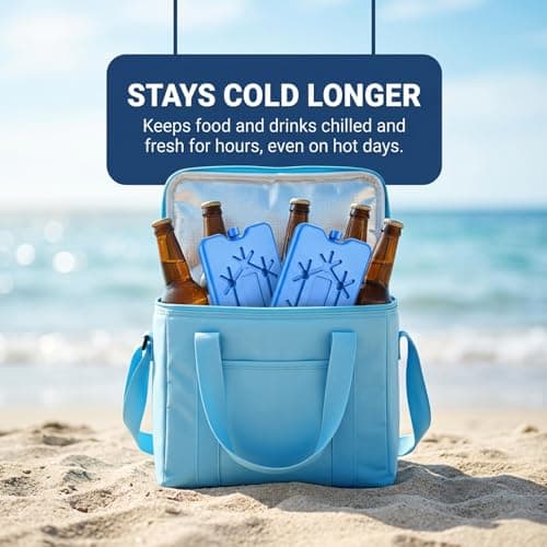 EujRcf 4 Pack Ice Packs For Cool Box, Freezer Blocks — view 6
