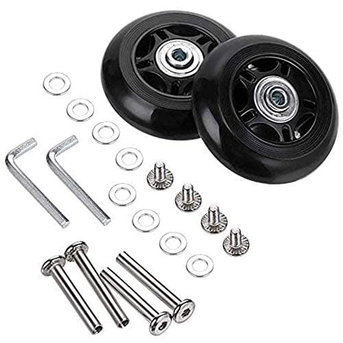 LOTOWELZON 1 Pair Luggage Replacement Wheels OD68x6x24mm/2.68x0.24x0.94in