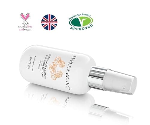 Apple & Bears Bergamot & Green Tea Body Lotion (100ml / 3.4 fl oz) - Luxury Vegan Travel Size Moisturizer - Made in UK — view 5