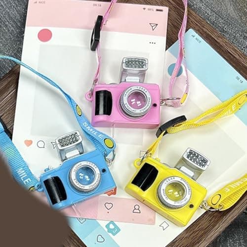 Vexandrie Simulated Camera Keychain with Flashlight Cheerful, Yellow — view 6