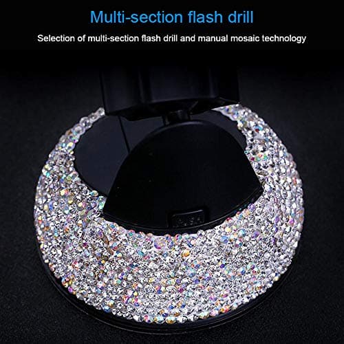 Dohappys Bling Bling 2 In 1 360° Rotation Car Phone Holder & Air Vent Mount for iPhone XS/Max/11, Samsung Galaxy S10+/S9, S8, S7 — view 2