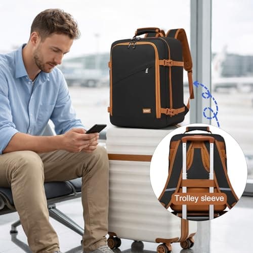 Kono Ryanair Cabin Bags 40x30x20 Underseat Carry on Travel Backpack — view 6