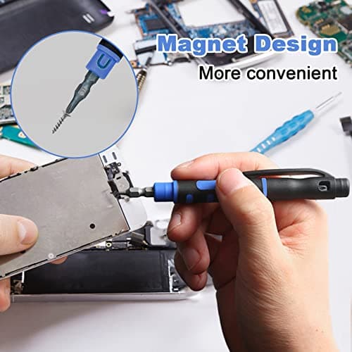 2 Pieces 4 in 1 Pocket Screwdriver Double Ended Multi-Tool Repair Set Kit — view 2
