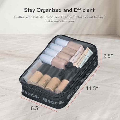 ZUCA Pro & Sport Bag Accessory: Large Artist Utility MakeUp Pouch - Durable, Spacious Cosmetic Storage Solution For Travel & Professional Use — view 5