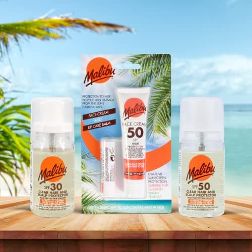 Malibu Sun Duo Pack, SPF 50 Face Cream Sunscreen and SPF 30 Lip Balm Protection, Water Resistant, 2 Piece, 40ml and 5g (Pack of 2) — view 4